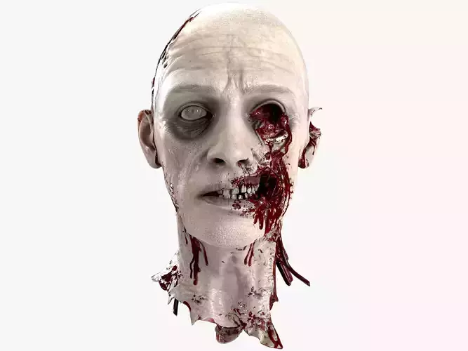 Severed Head Low-poly 3D model