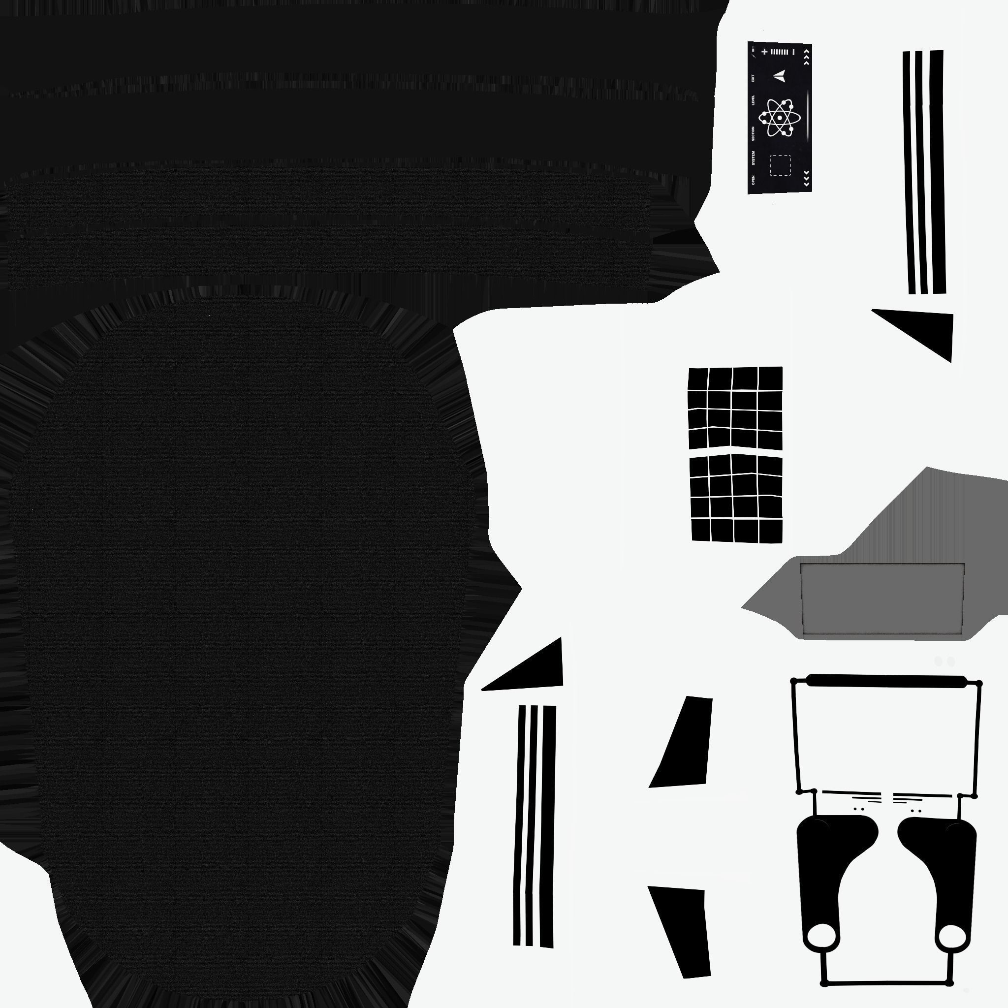 SciFi Backpack E10 Aluminum - Fashion Character Design Low-poly 3D model_21