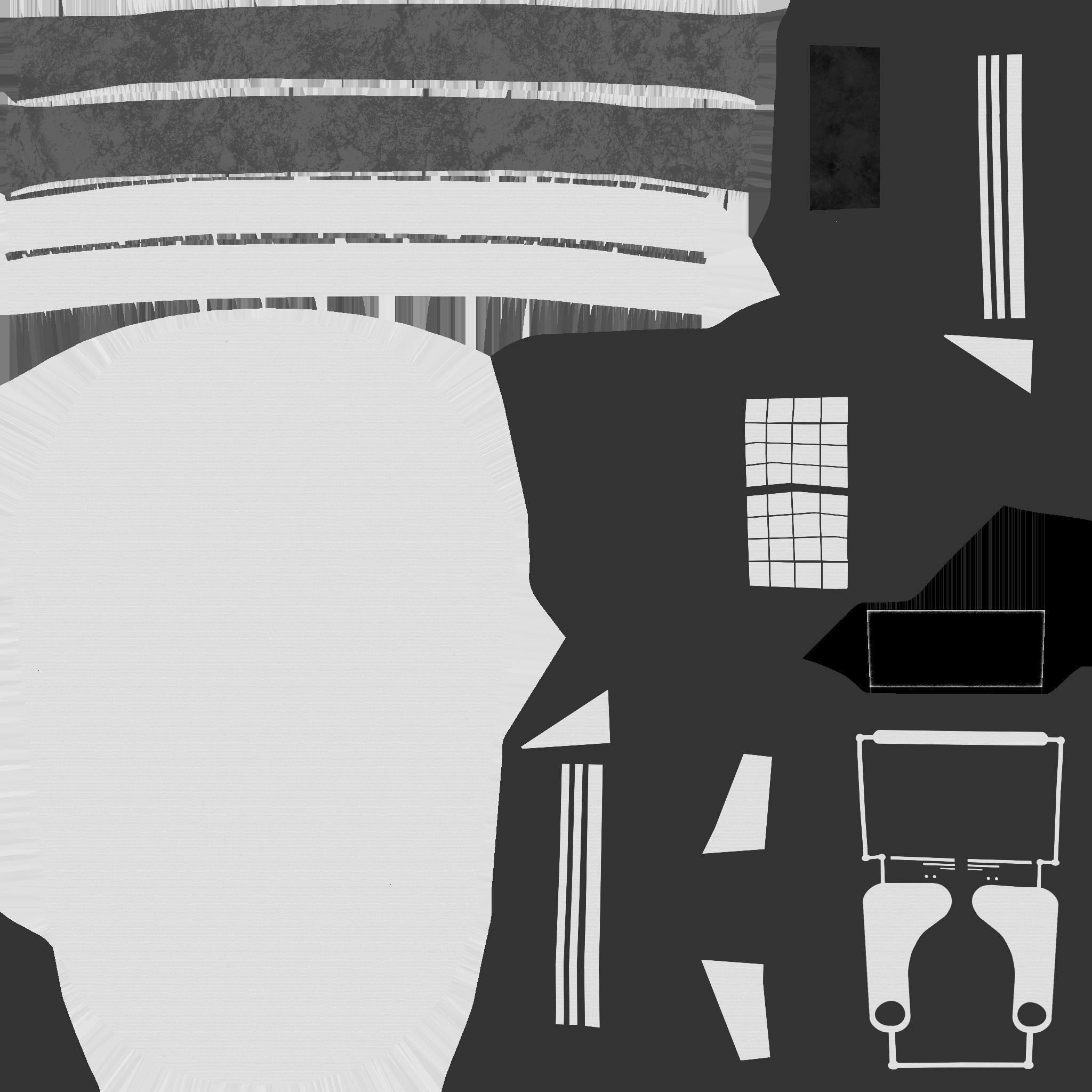 SciFi Backpack E10 Aluminum - Fashion Character Design Low-poly 3D model_27