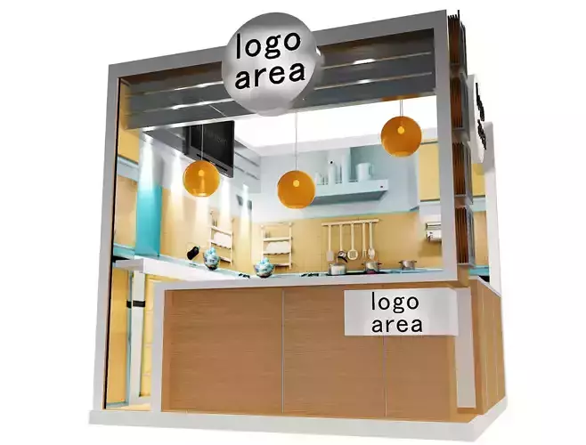 Booth Exhibition Stand a9 3D model