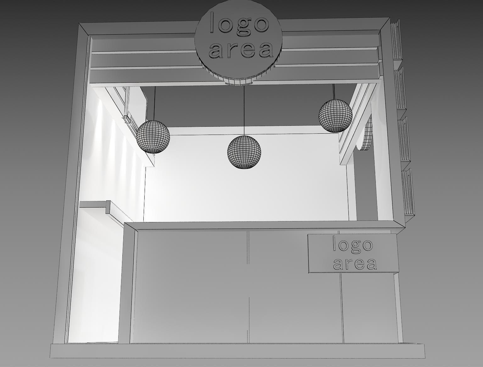 Booth Exhibition Stand a9 3D model_7