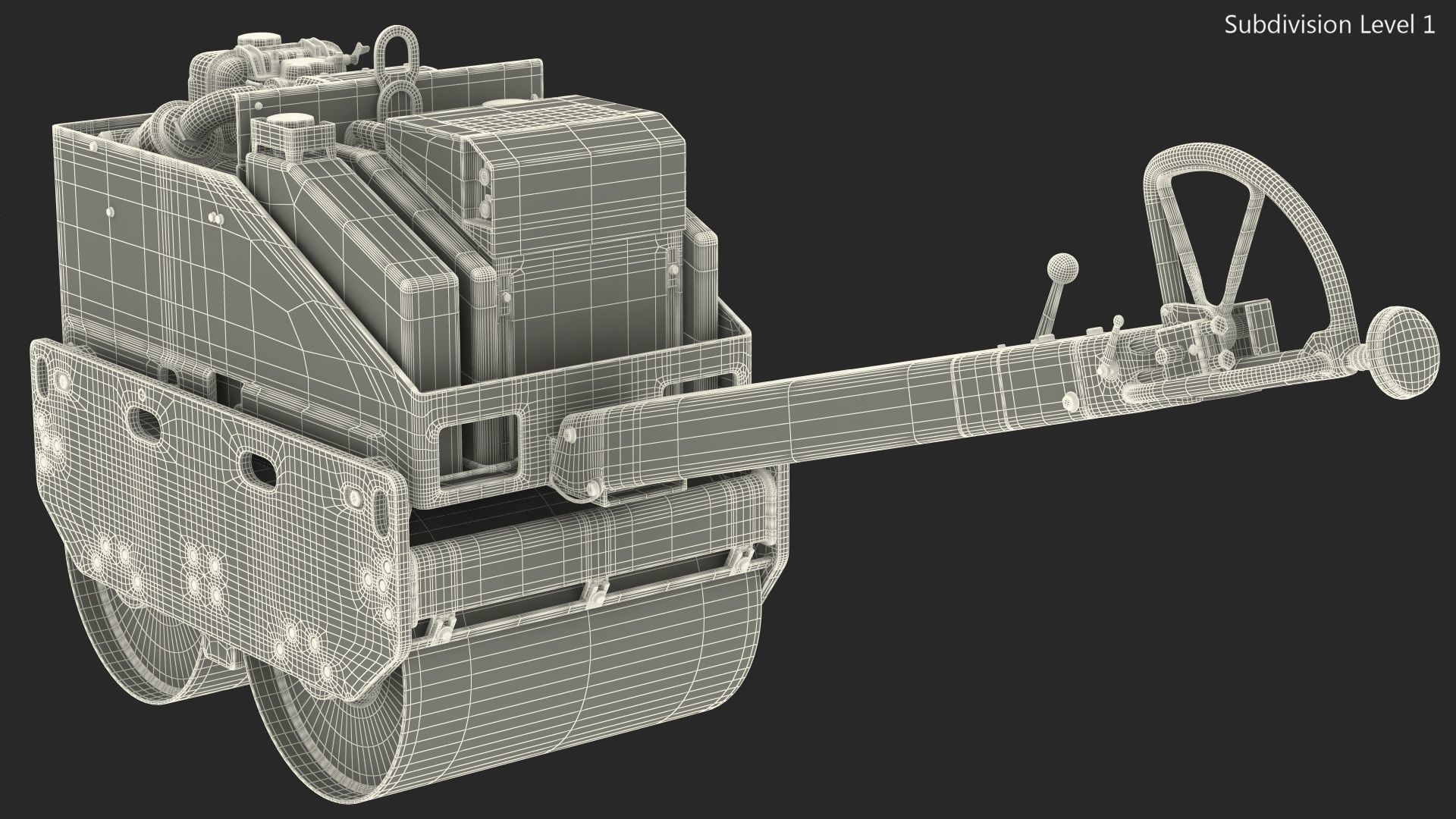 Hand Guided Vibratory Roller BOMAG BW 75H 3D model_20