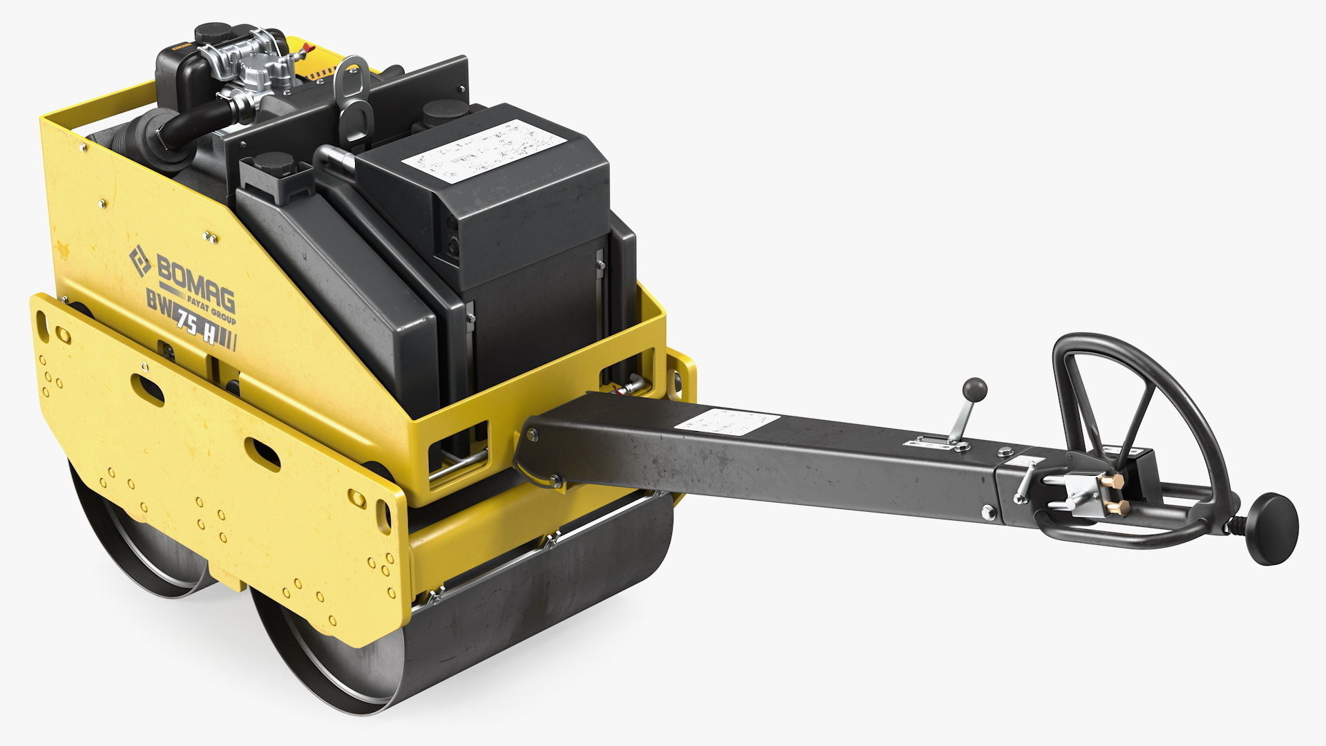 Hand Guided Vibratory Roller BOMAG BW 75H 3D model_10