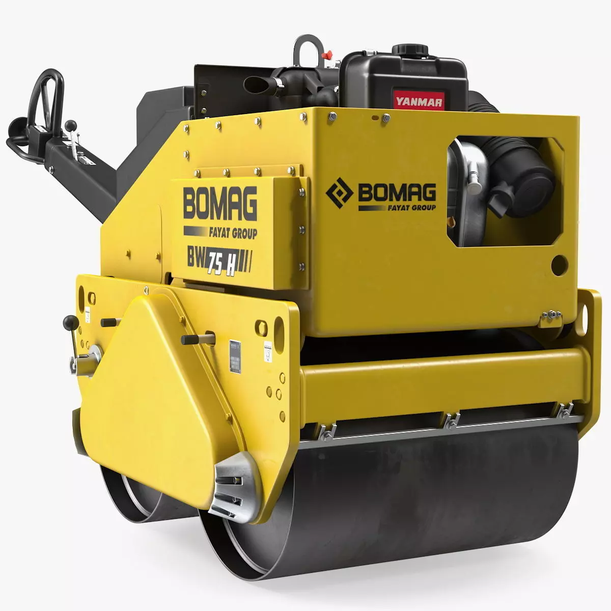Hand Guided Vibratory Roller BOMAG BW 75H 3D model_0