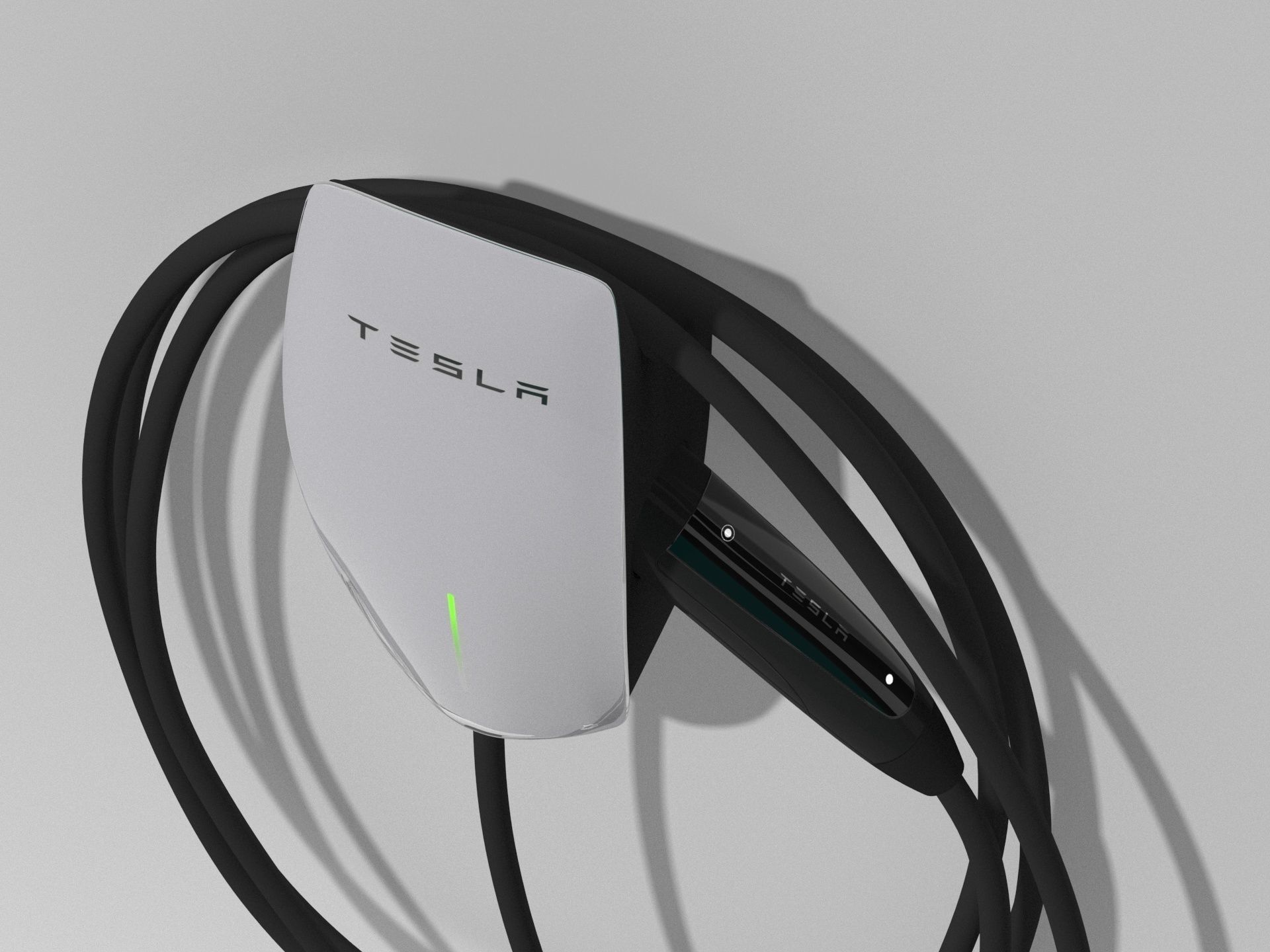 3D model Tesla Wall Connector Gen 3 VR / AR / lowpoly CGTrader