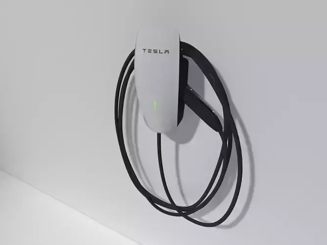 Tesla Wall Connector Gen 3  Low-poly 3D model