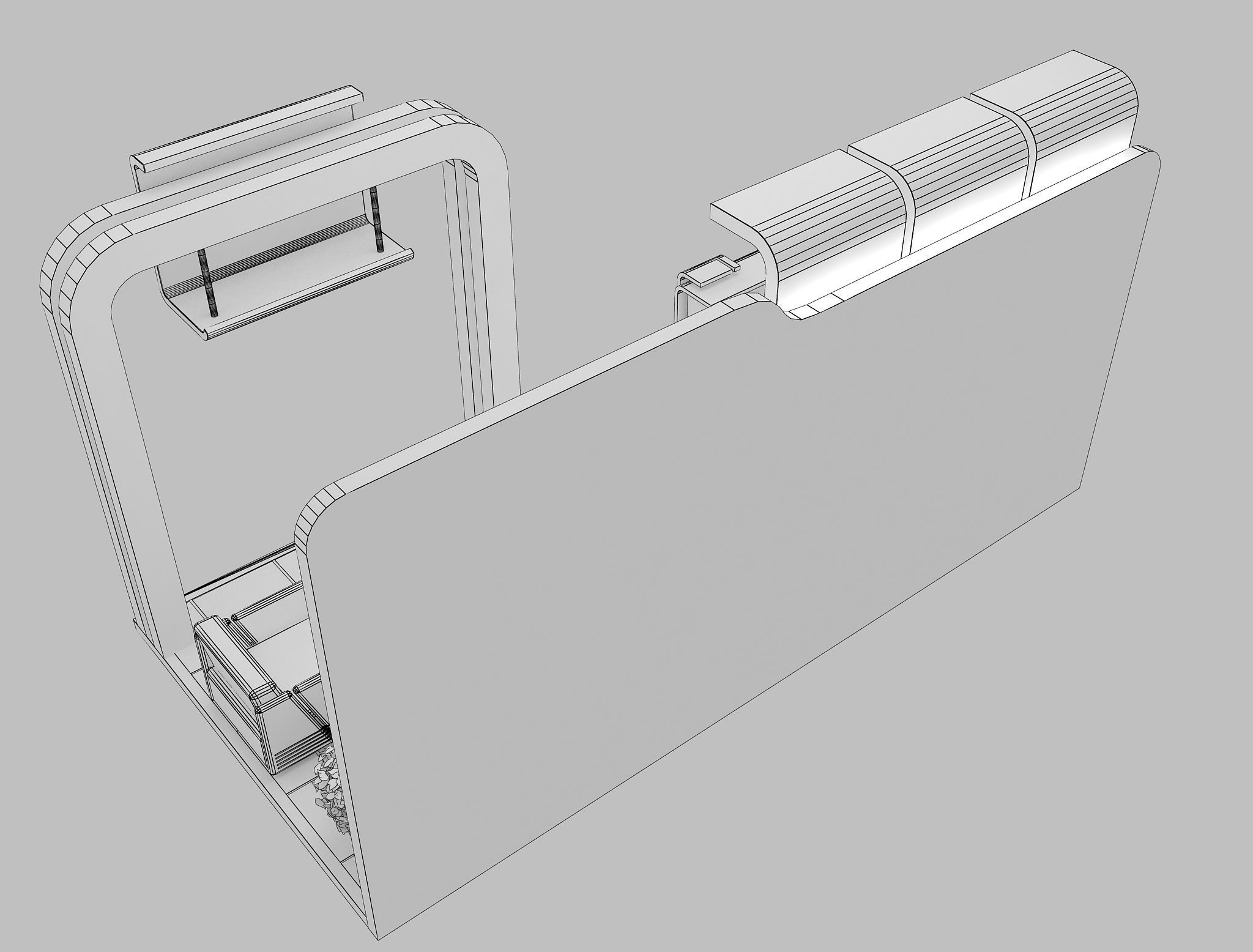 Booth Exhibition Stand a8 3D model_15