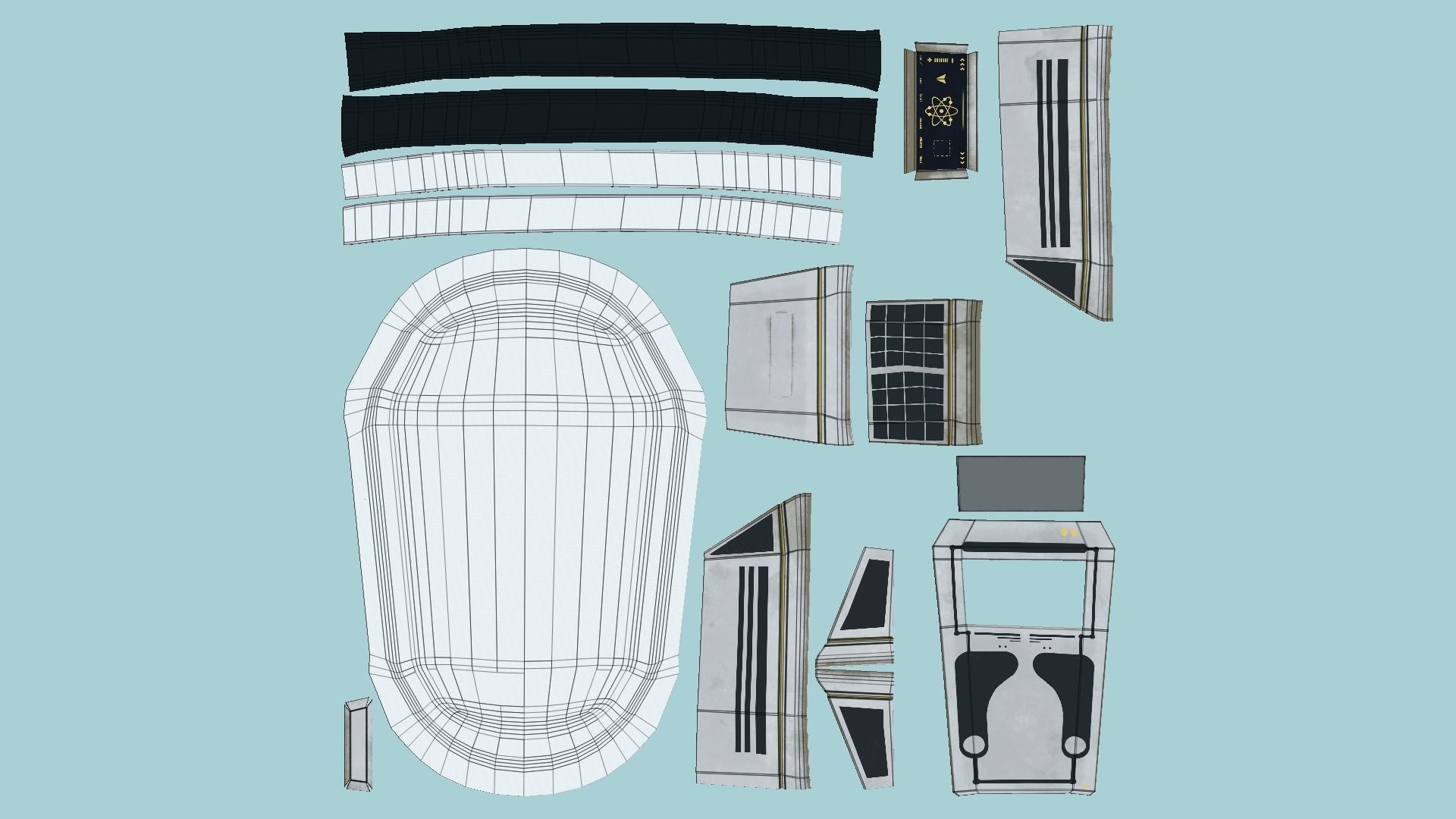 10 SciFi Backpack E Collection - Fashion Character Design _80