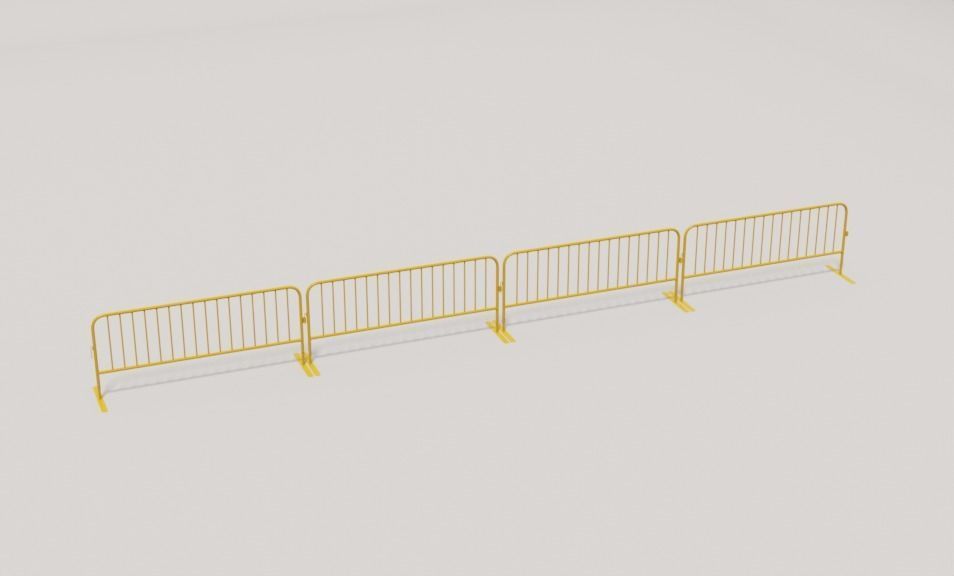 Safety Barrier 3D model_7