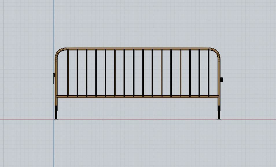 Safety Barrier 3D model_11