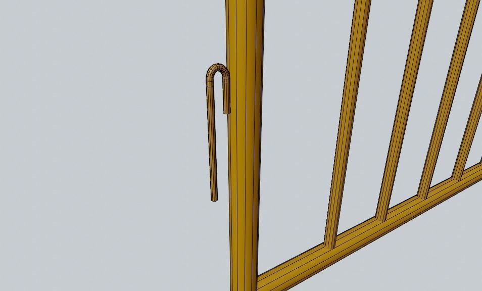 Safety Barrier 3D model_9