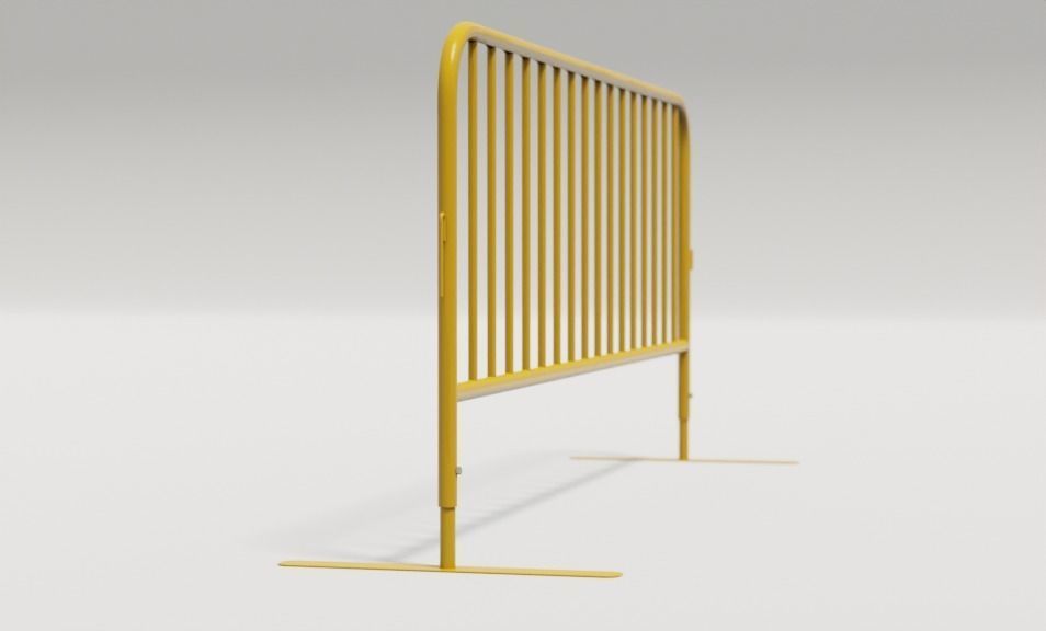 Safety Barrier 3D model_2
