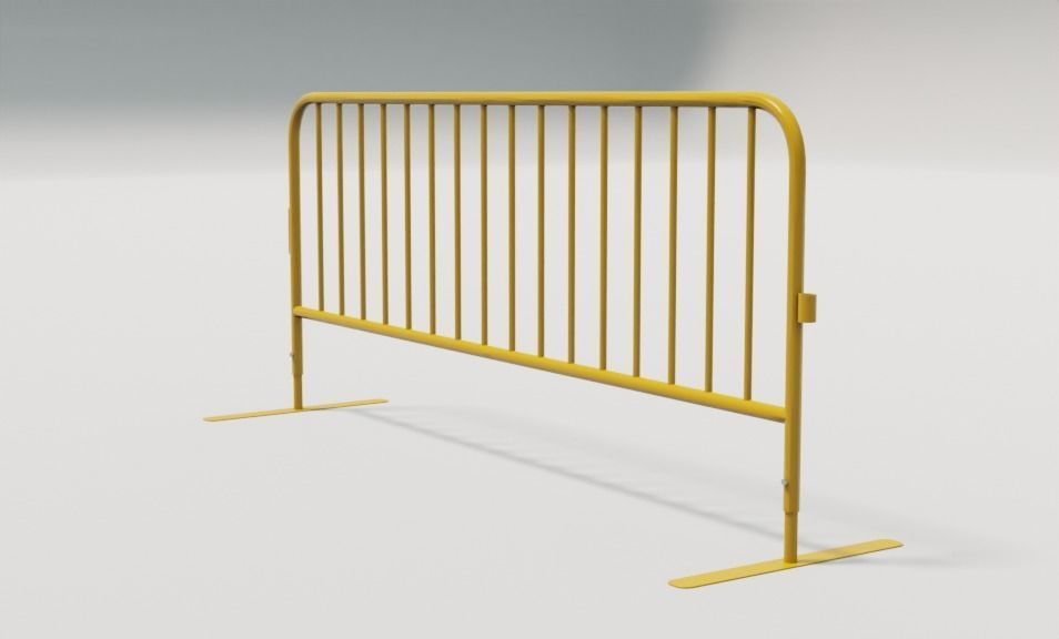 Safety Barrier 3D model_3