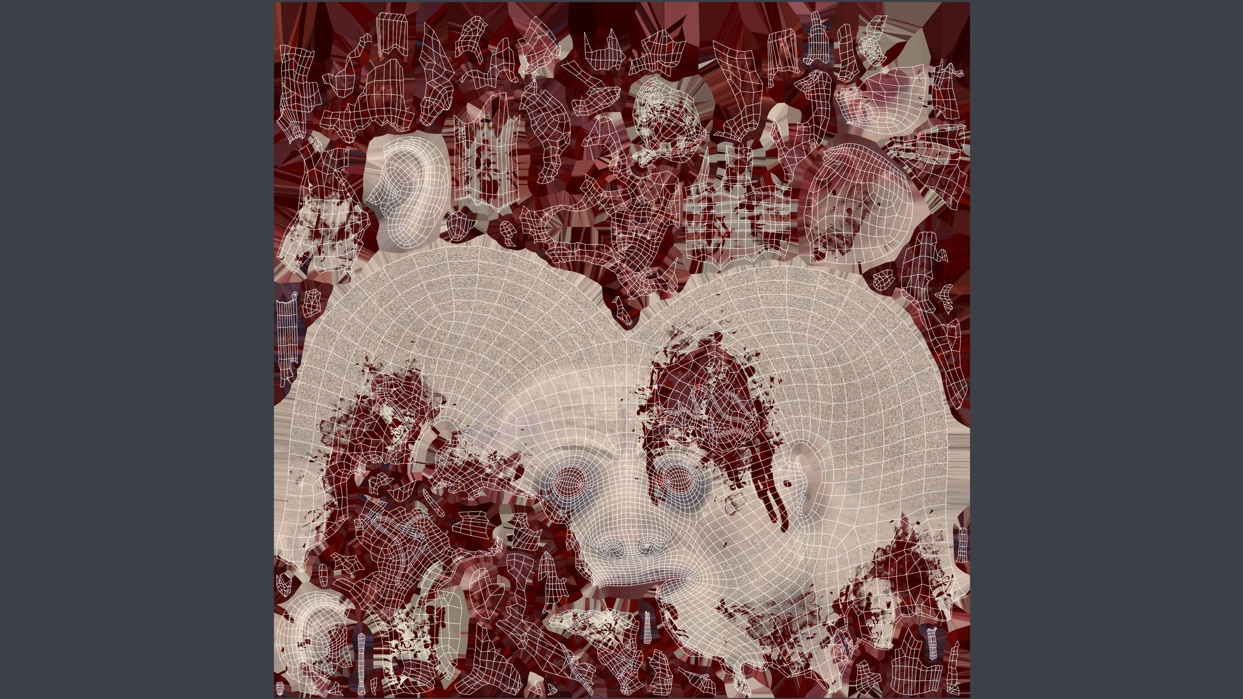 Severed Head 2 Low-poly 3D model_15