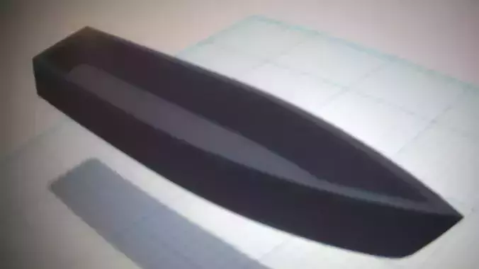 Simple boat 3D print model