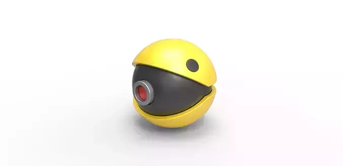 Pac-Man orb 3D print model