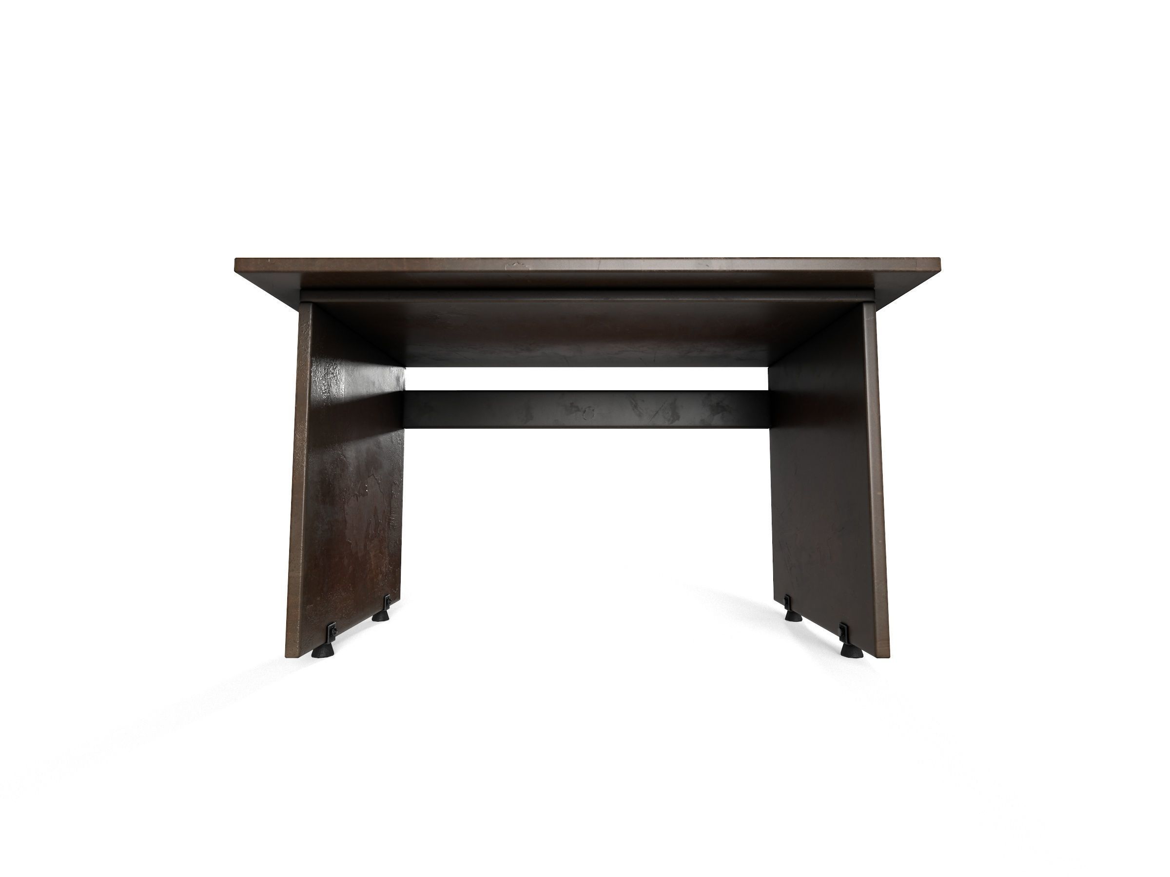 Old wooden desk  Free low-poly 3D model_2