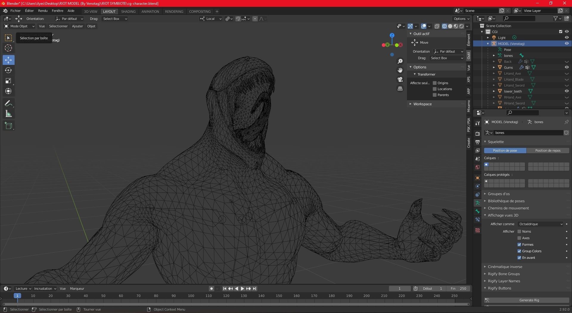 RIOT RIG BLENDER Free low-poly 3D model_4