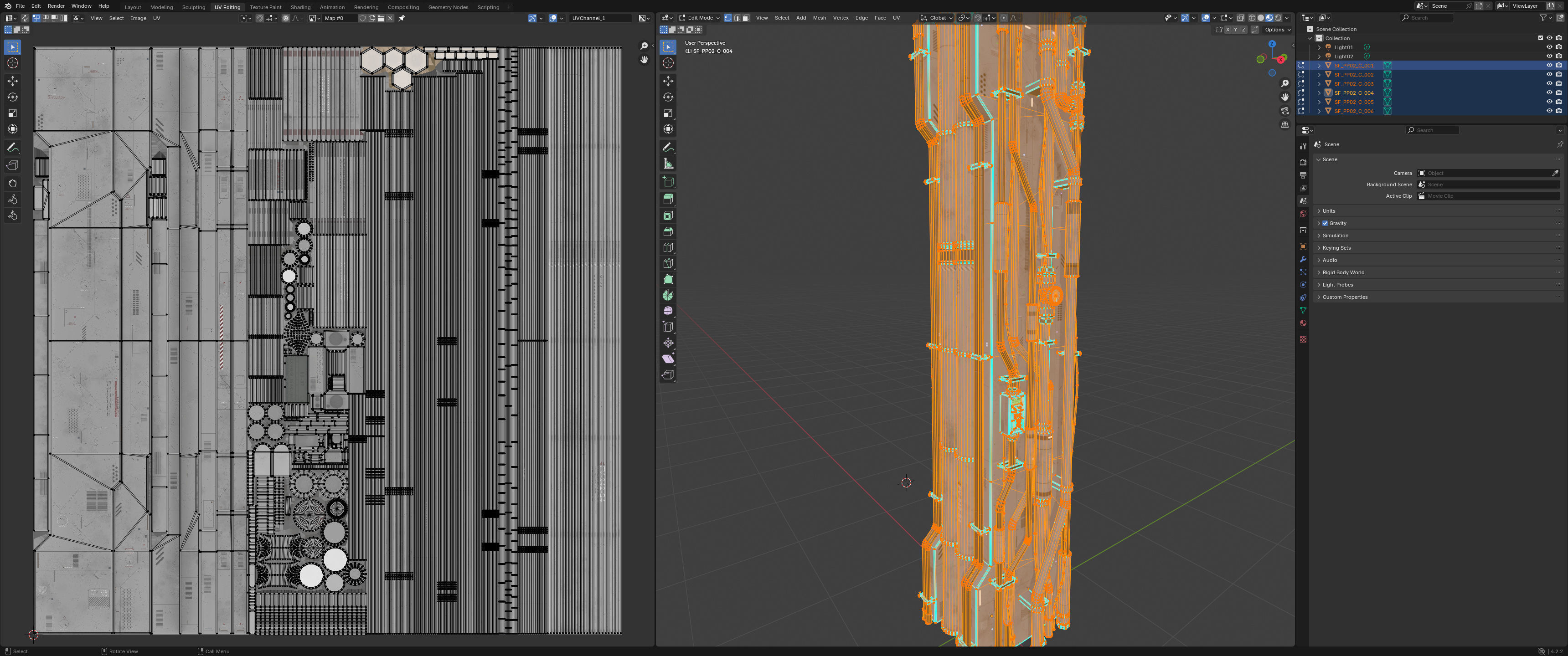 Sci-Fi Parts Kit Pack Vol 02 Column-PBR Low-poly 3D model_20