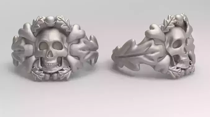 Skull ring size 71