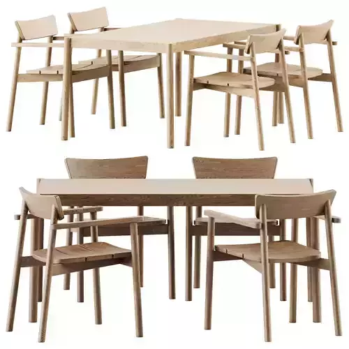 Citizen Dining Table by EMKO and Pevero Chair by Unopiu 