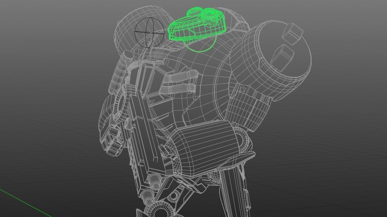 COMBAT DROID EREGON rigged character 3D model_45