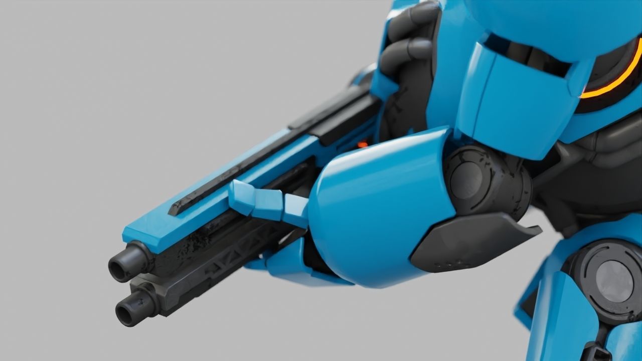 COMBAT DROID EREGON rigged character 3D model_24