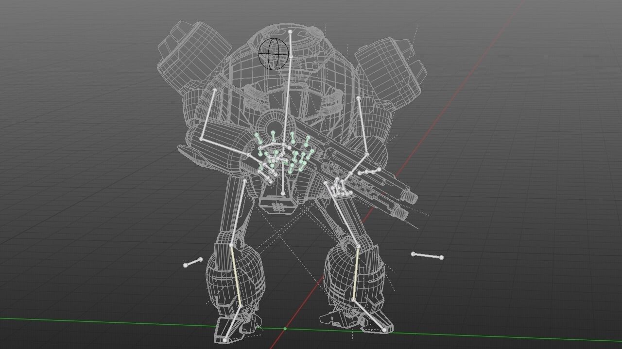 COMBAT DROID EREGON rigged character 3D model_47