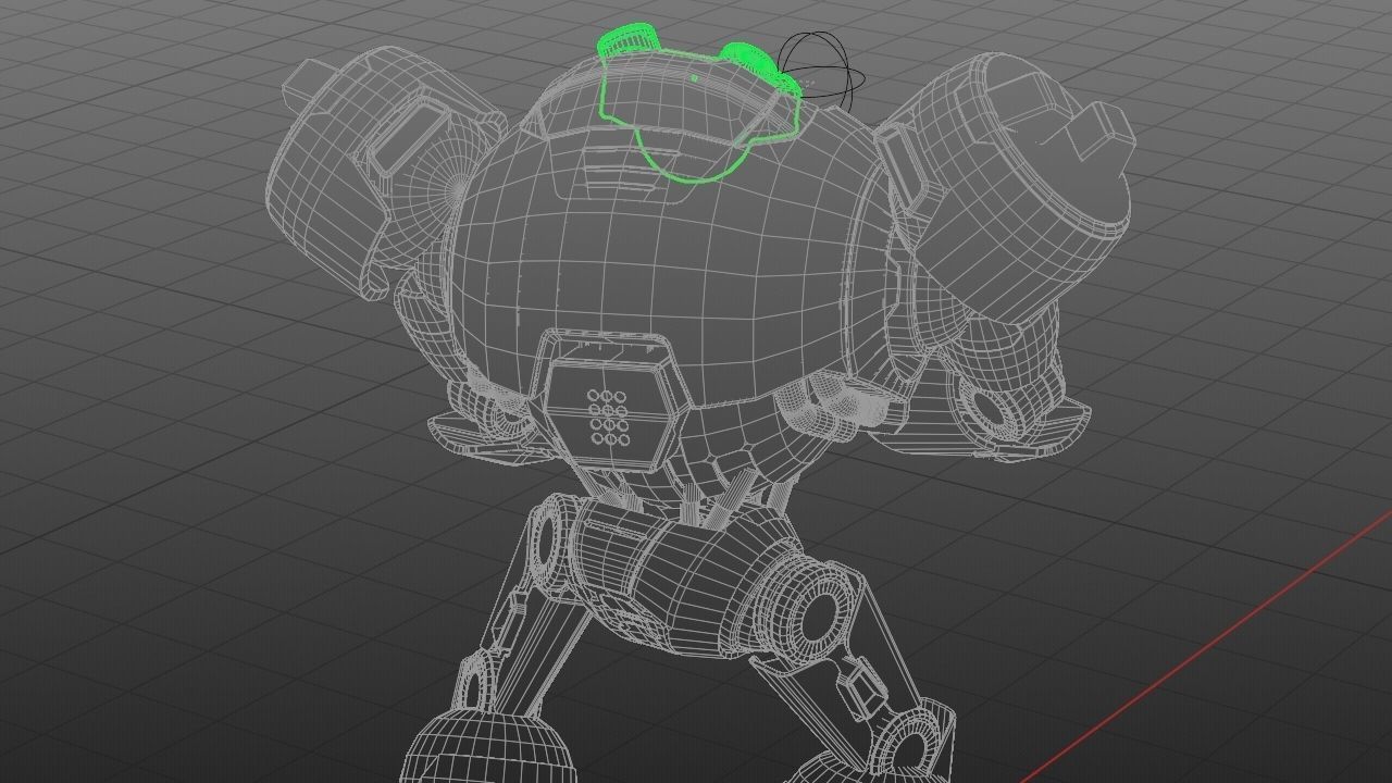 COMBAT DROID EREGON rigged character 3D model_44