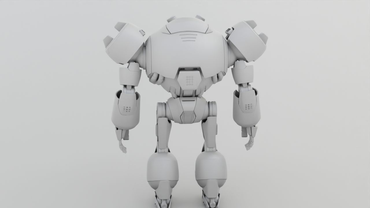 COMBAT DROID EREGON rigged character 3D model_39