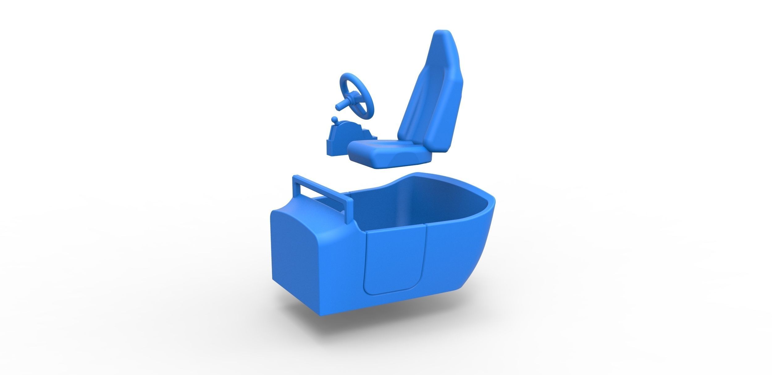 Cockpit Scale 1 to 25 3D print model_10