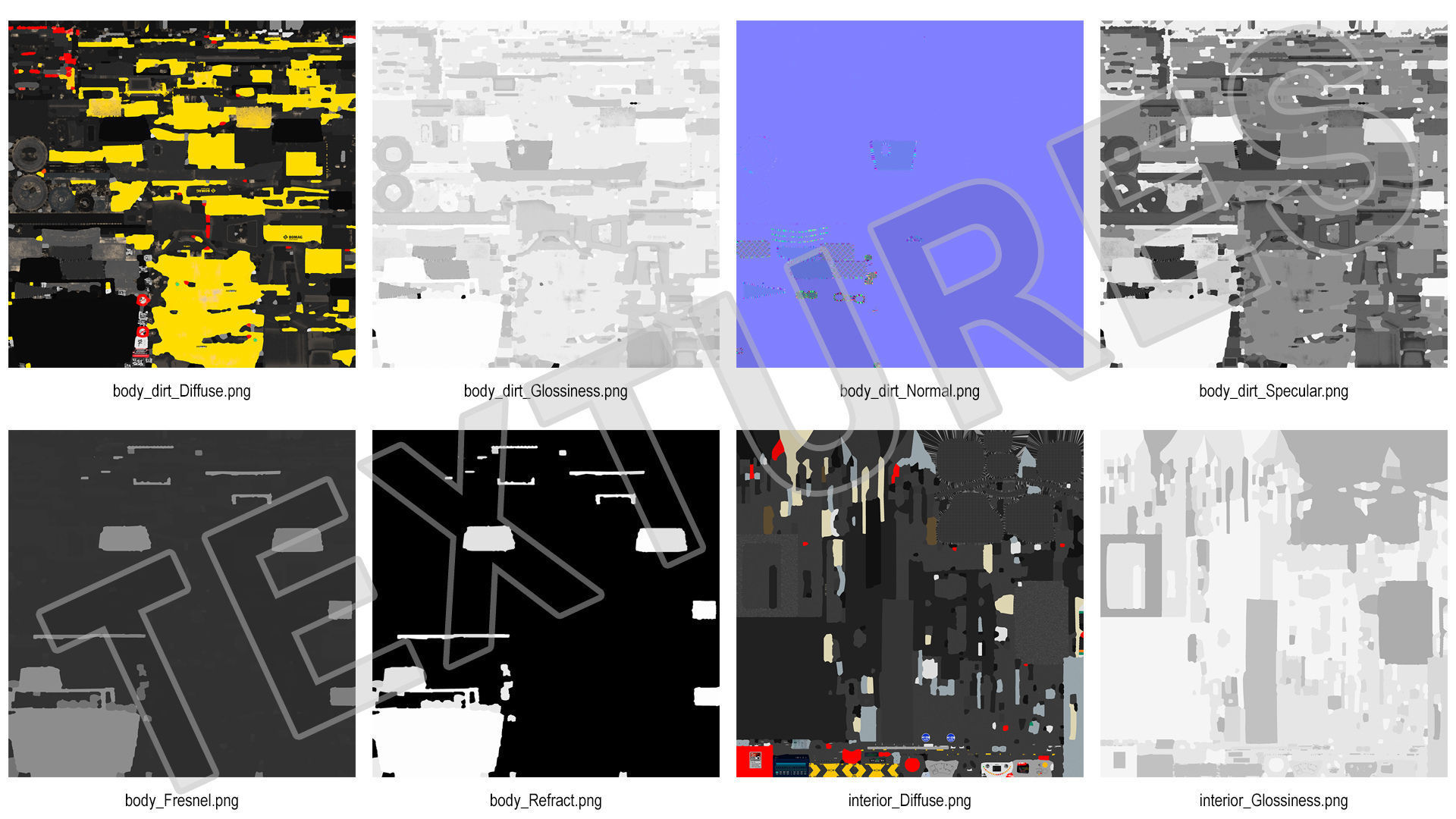 Bomag BW 28 RH Pneumatic Tired Compactor Dusty Rigged 3D model_27