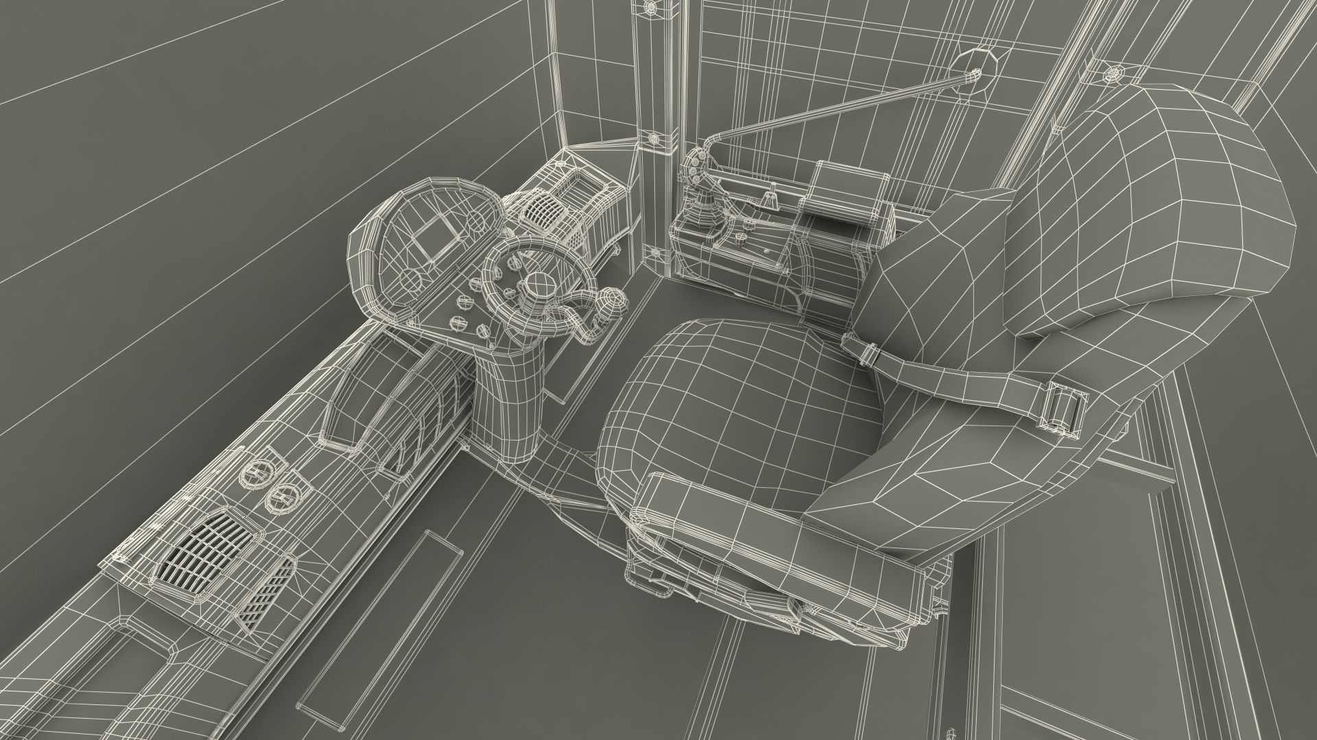 Bomag BW 28 RH Pneumatic Tired Compactor Dusty Rigged 3D model_34