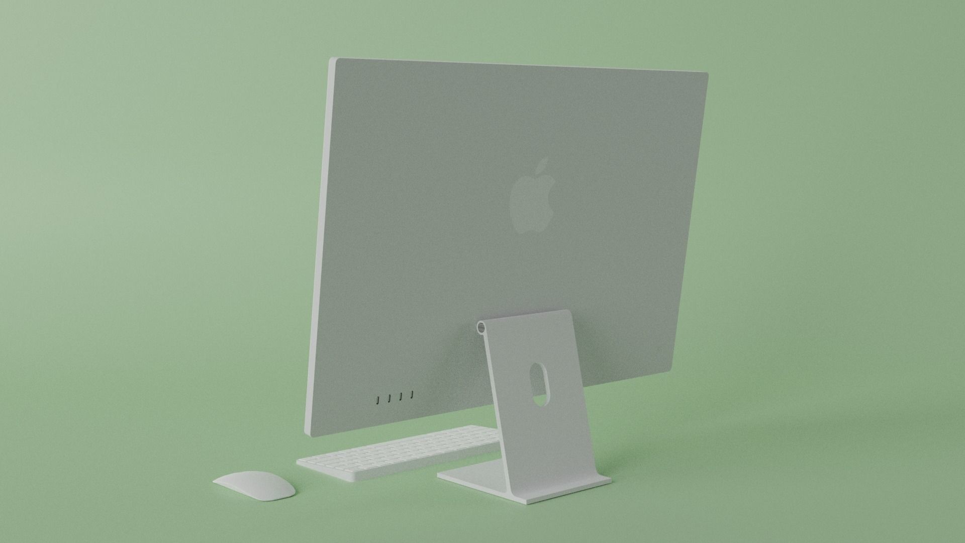 iMac 24-inch 2021 Silver 3D model_15