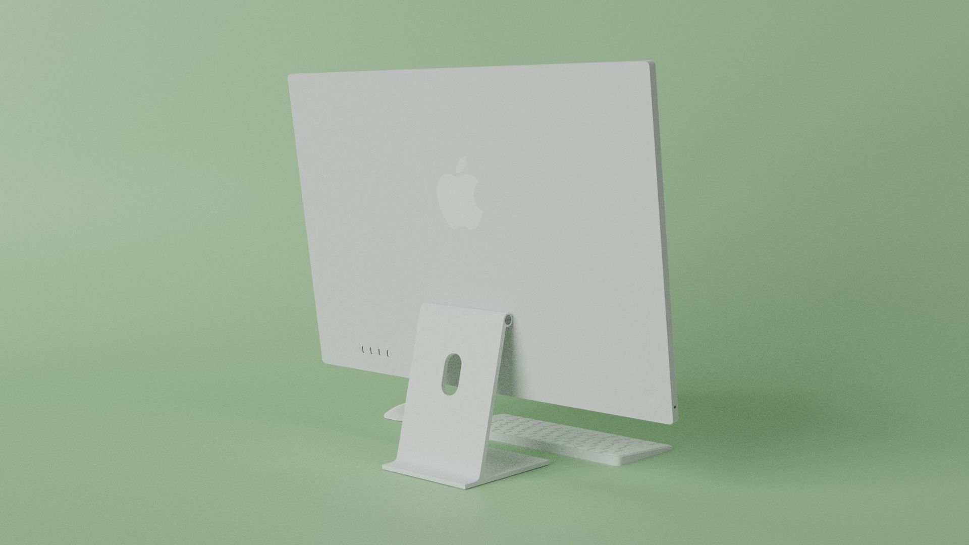 iMac 24-inch 2021 Silver 3D model_17