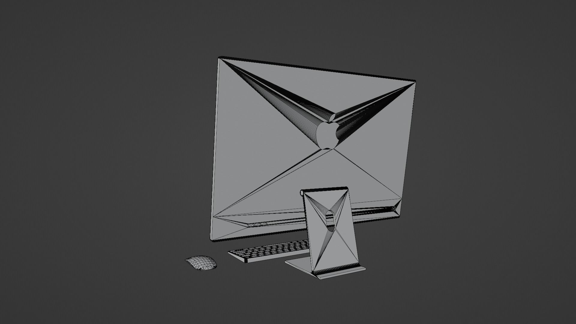 iMac 24-inch 2021 Silver 3D model_5