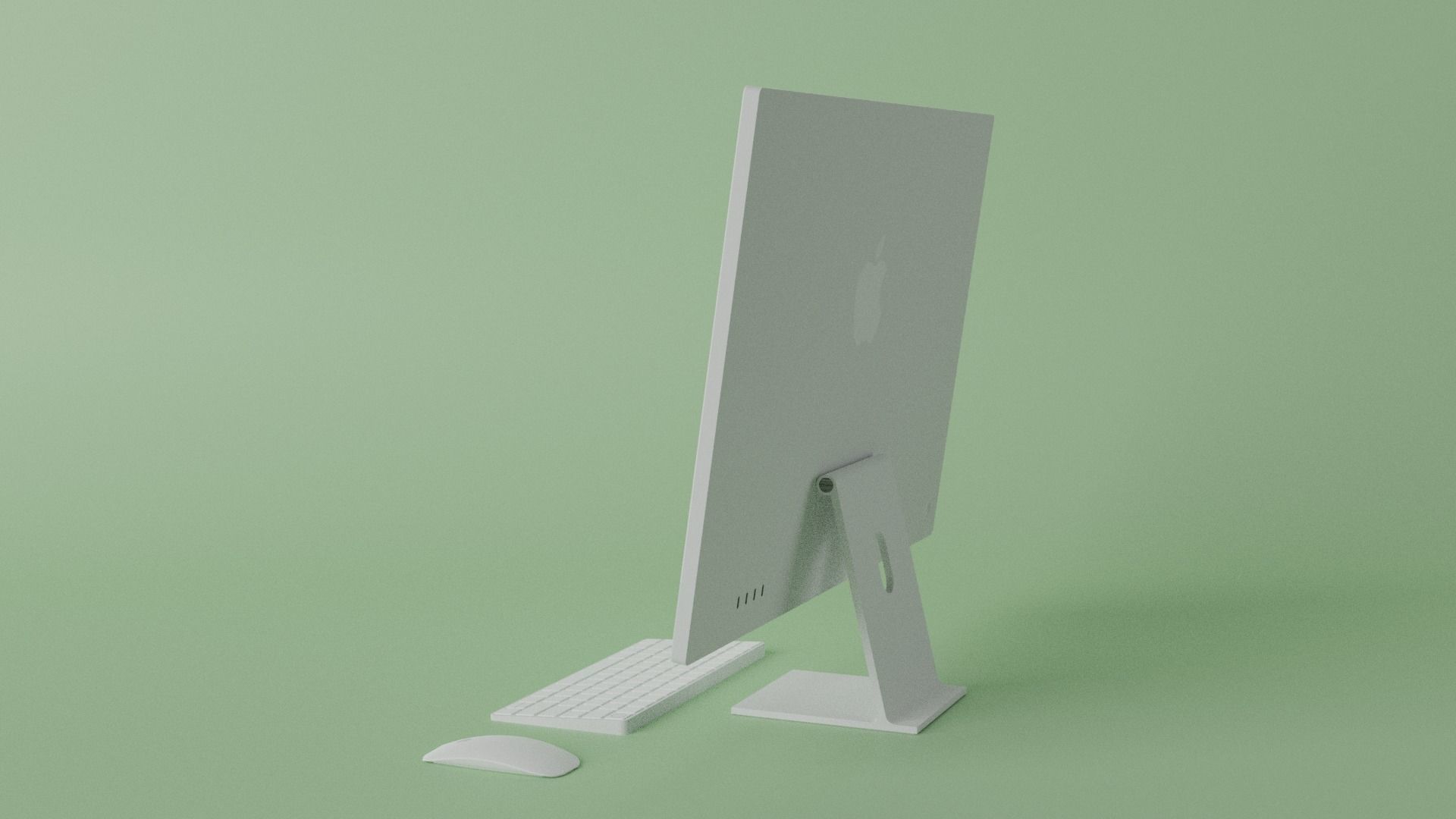 iMac 24-inch 2021 Silver 3D model_12