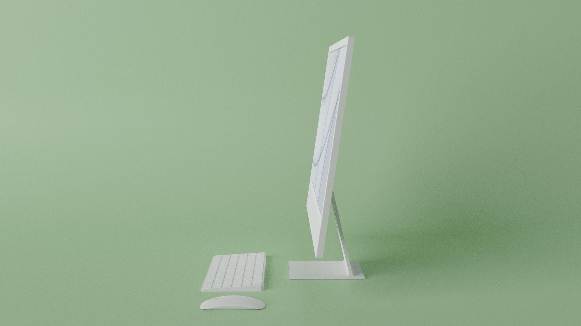 iMac 24-inch 2021 Silver 3D model_13