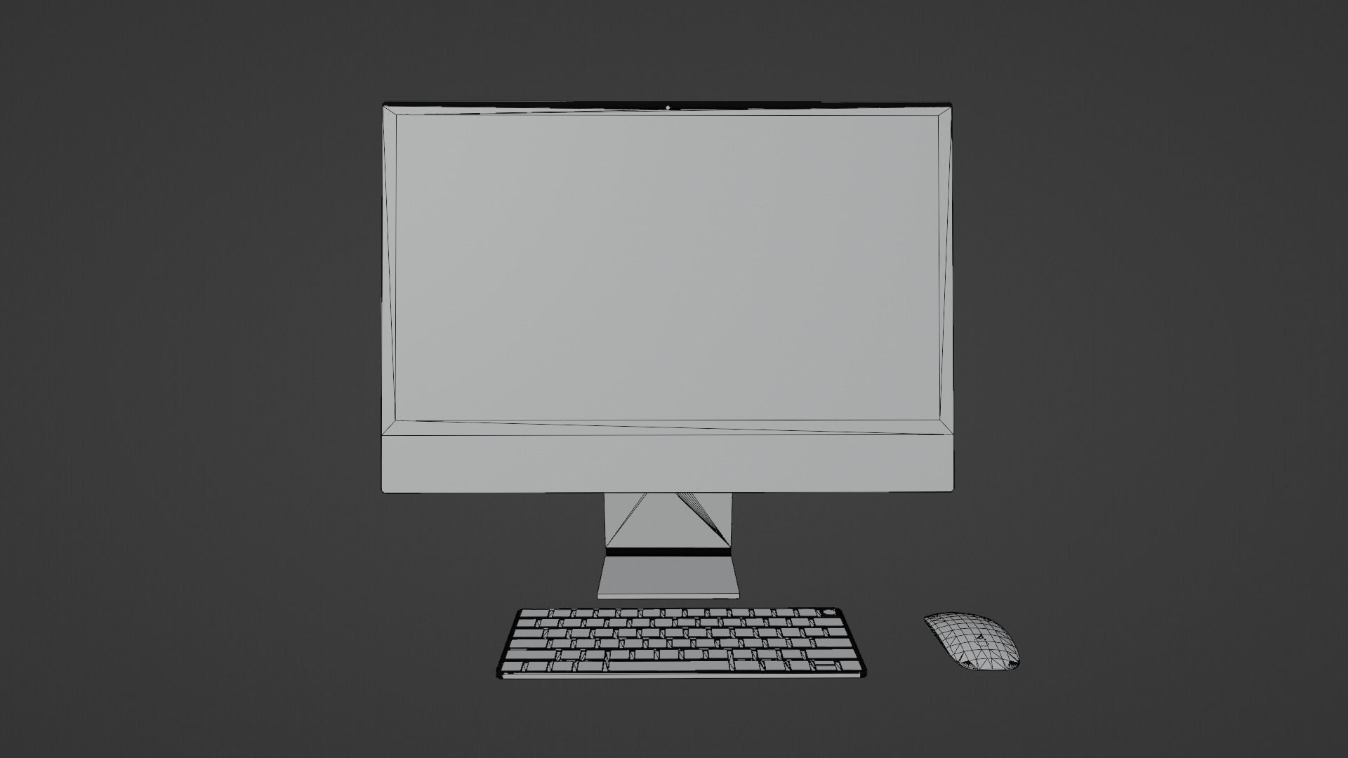 iMac 24-inch 2021 Silver 3D model_6
