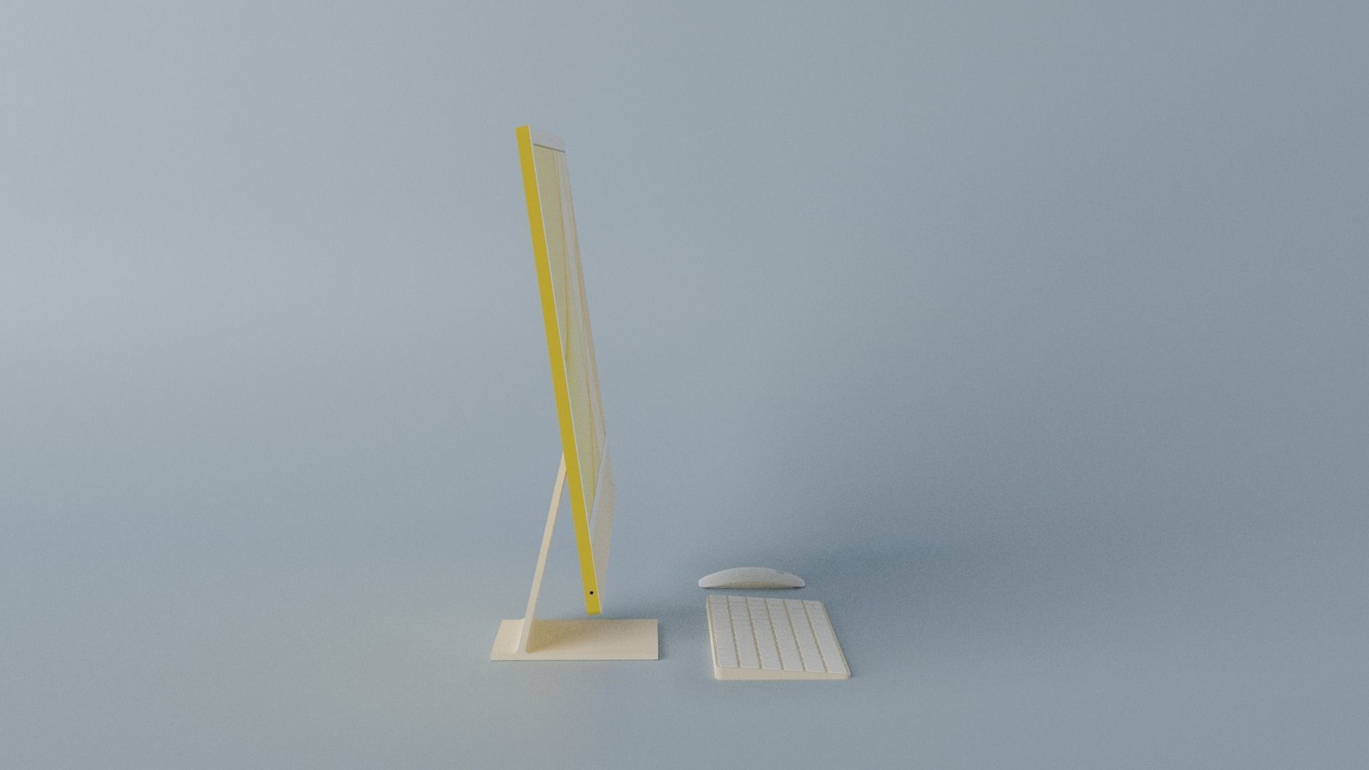iMac 24-inch 2021 Yellow 3D model_11