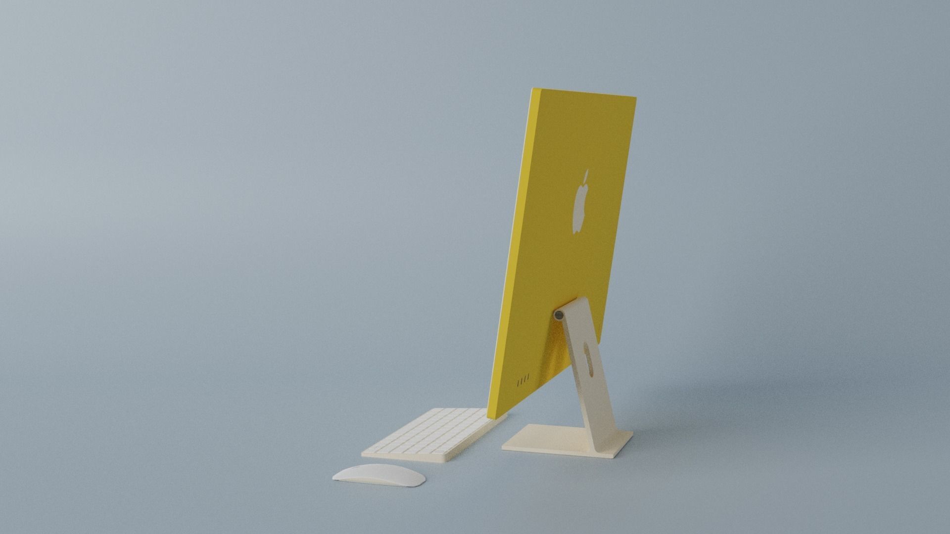 iMac 24-inch 2021 Yellow 3D model_19