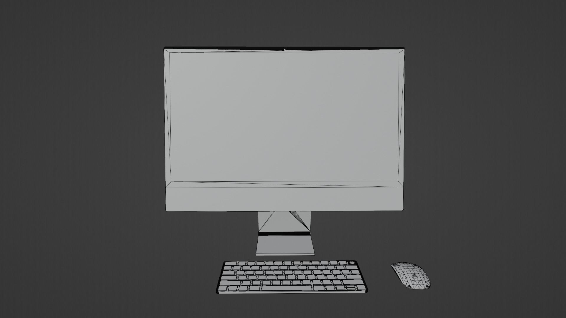 iMac 24-inch 2021 Yellow 3D model_8