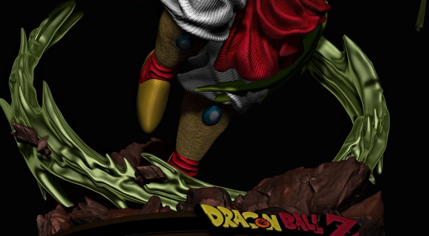 broly dragon ball z collectible figure  3D print model_5