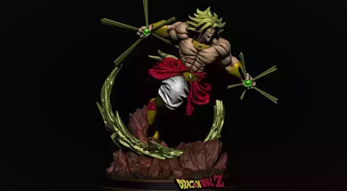 broly dragon ball z collectible figure 