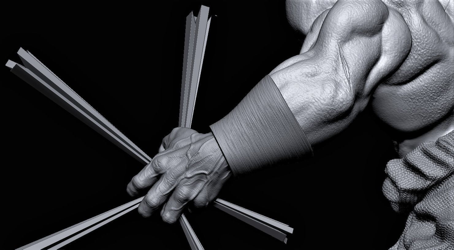 broly dragon ball z collectible figure  3D print model_9