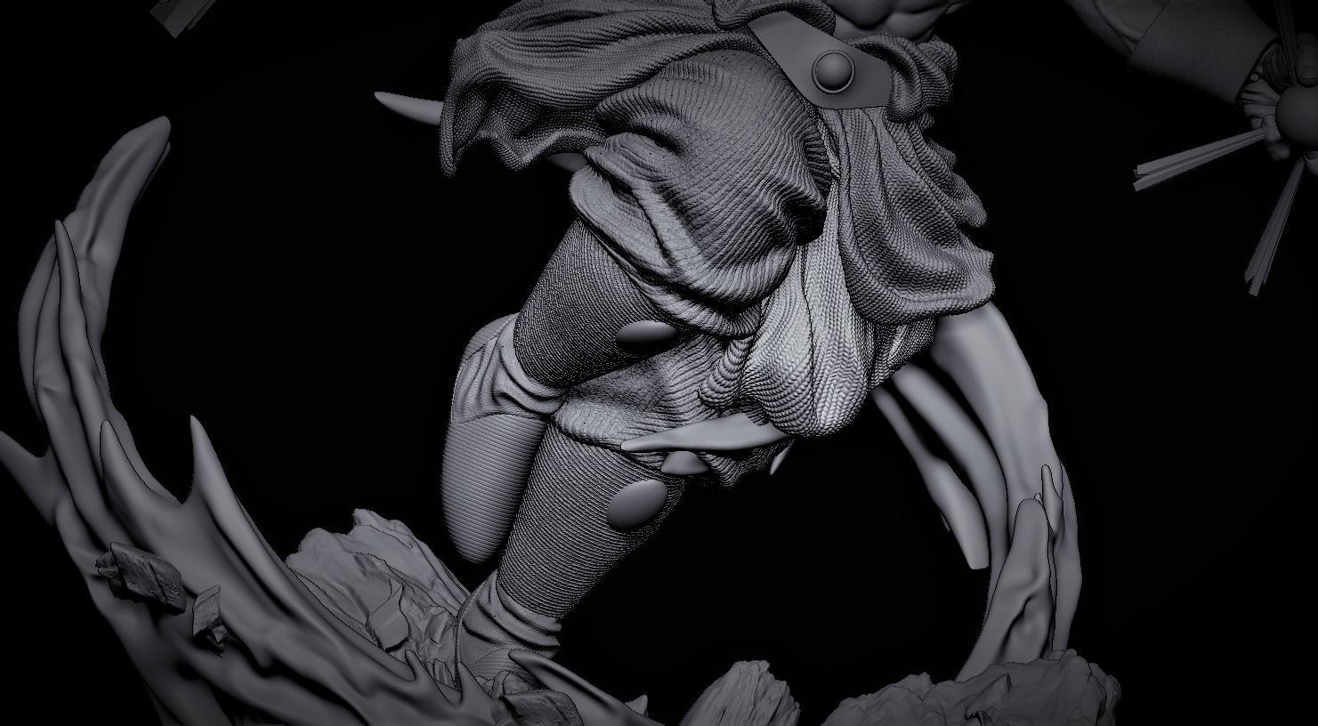 broly dragon ball z collectible figure  3D print model_10