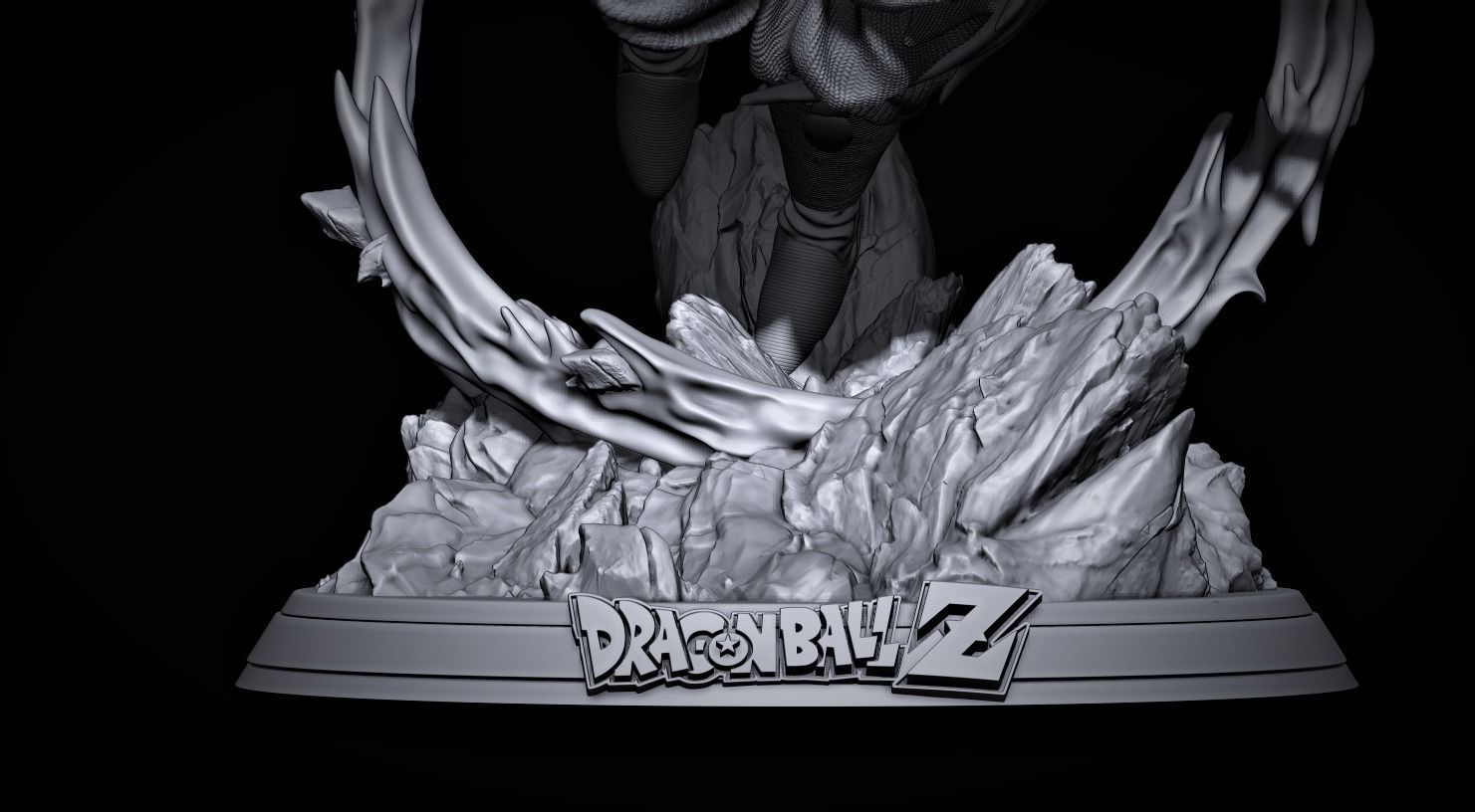 broly dragon ball z collectible figure  3D print model_11