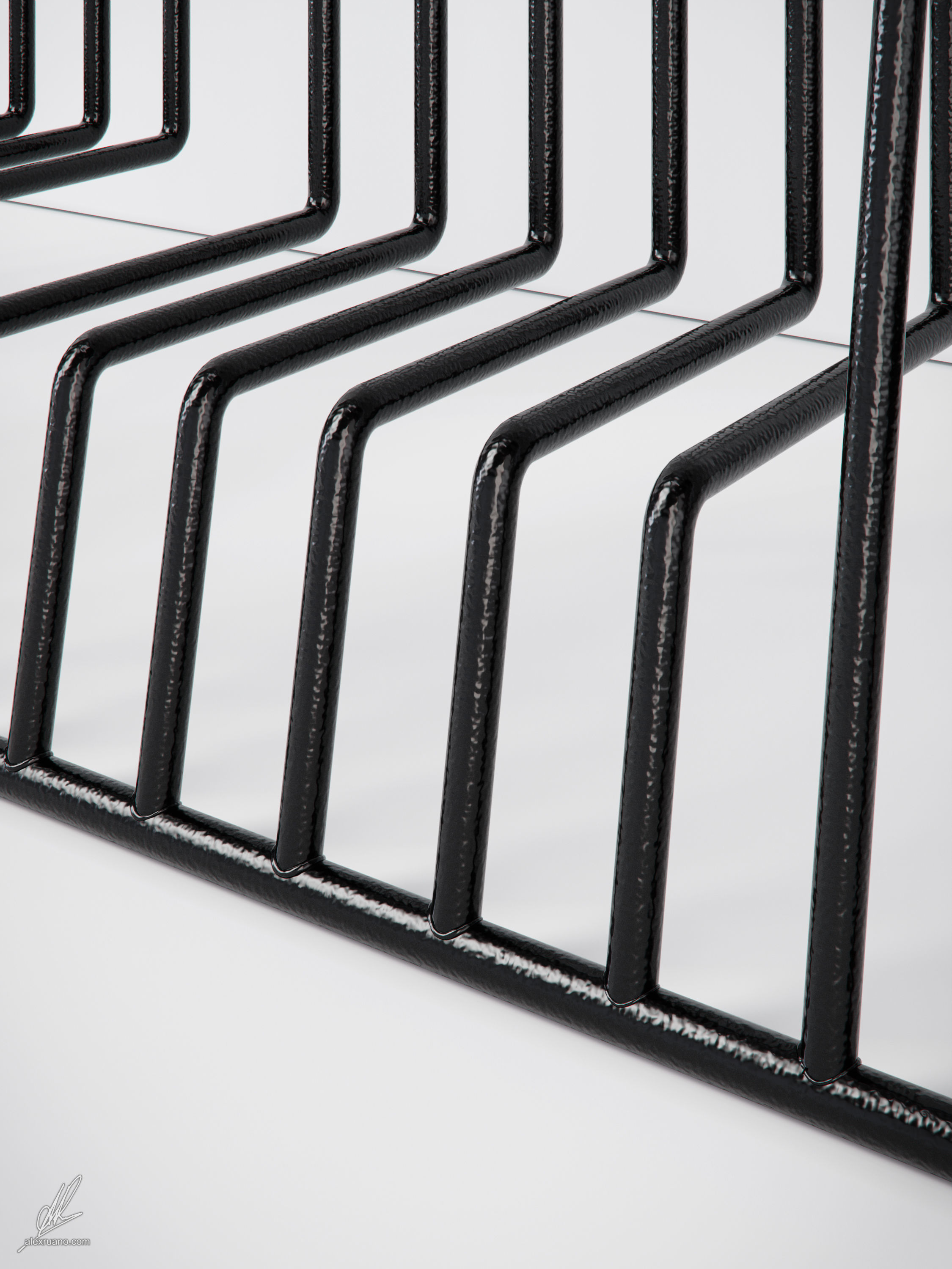 Iron shelf 3D model_5