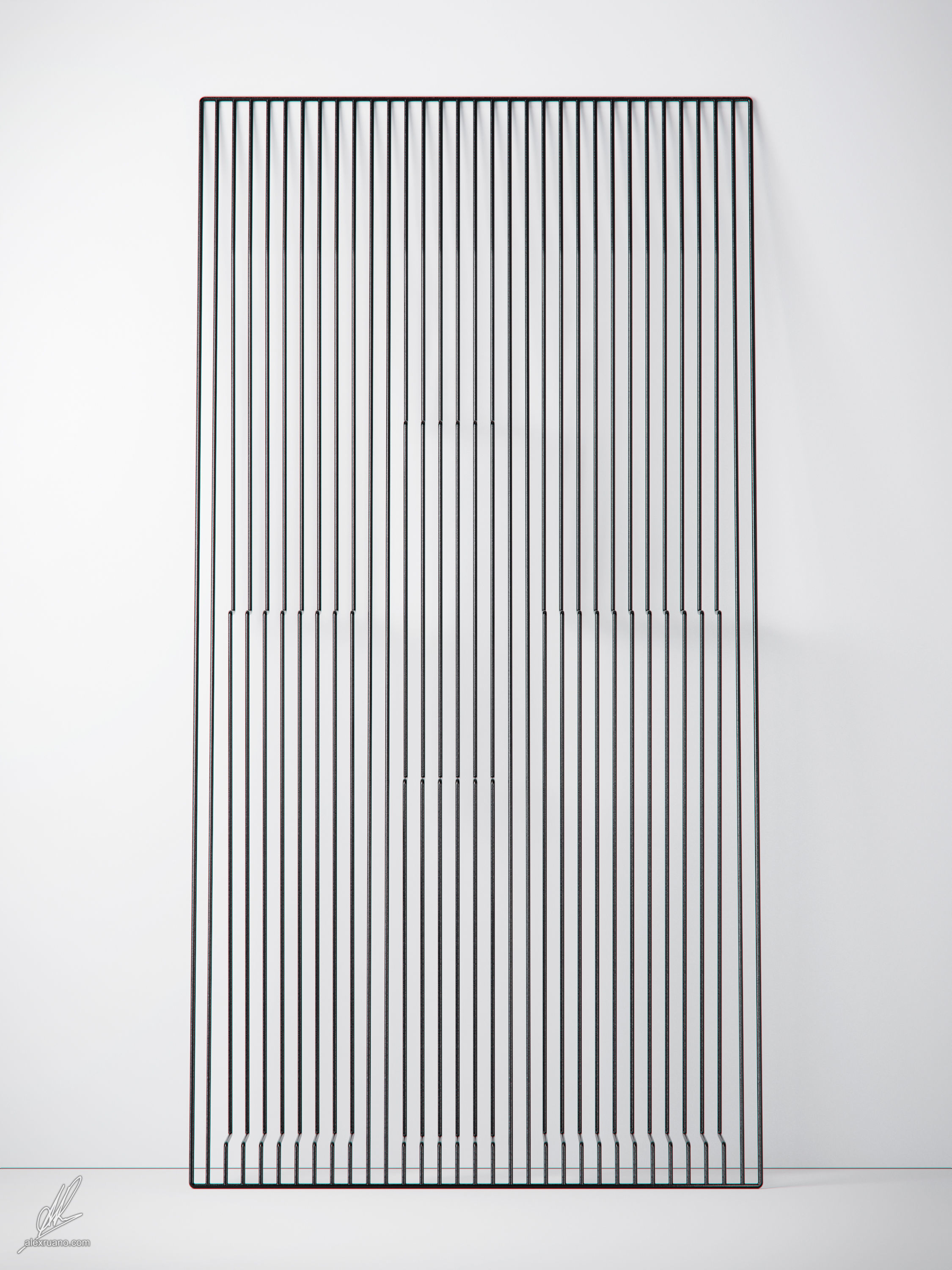 Iron shelf 3D model_4