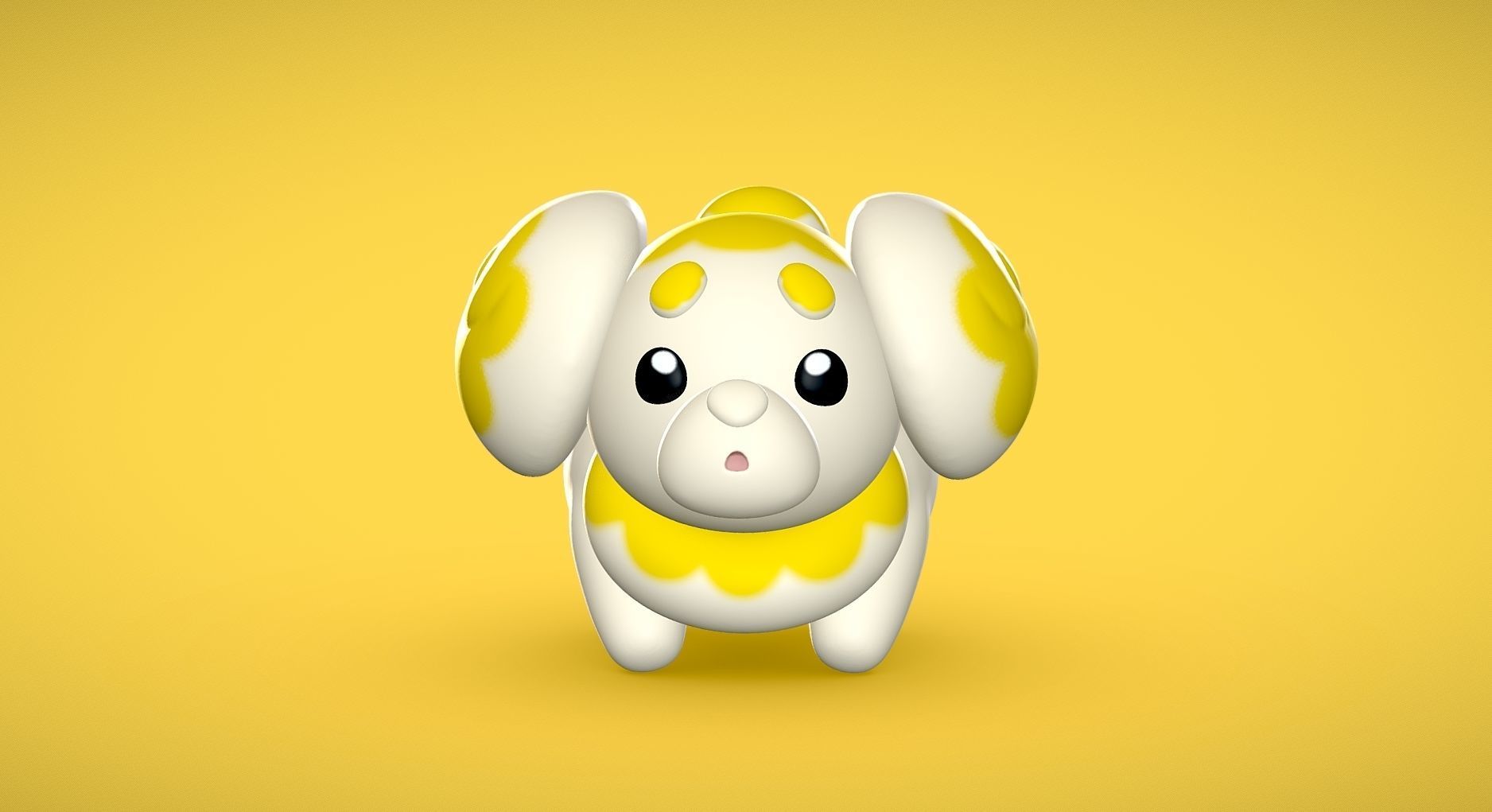 Fidough - 3D print - Pokemon Scarlet Violet 3D print model_1